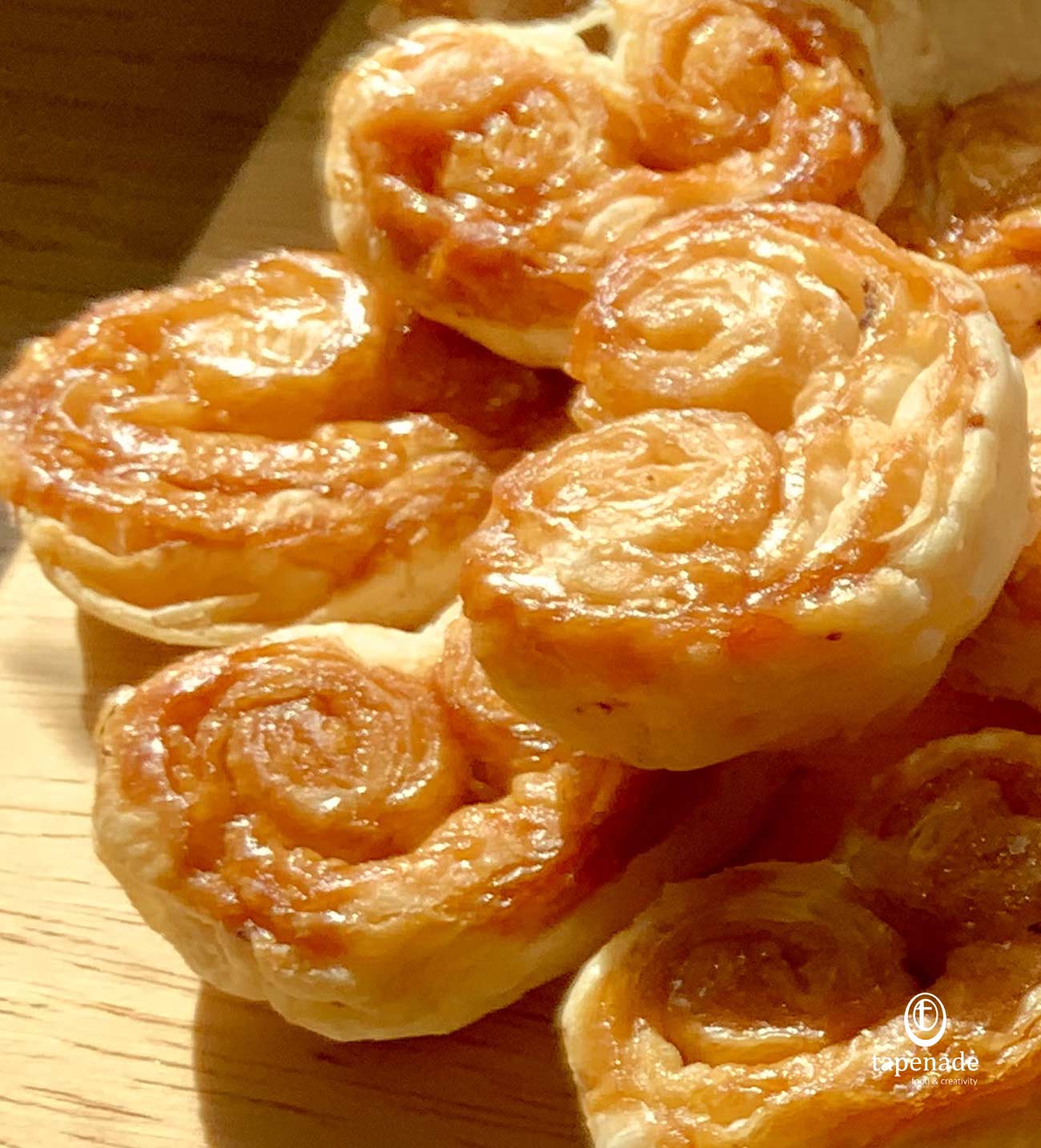 Puff pastry palmiers Tapenade Food Creativity